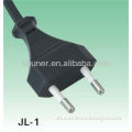 Europe Style VDE Approval 2-pin Plug and Power Cord